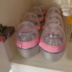Comotomo Pink Baby Bottles